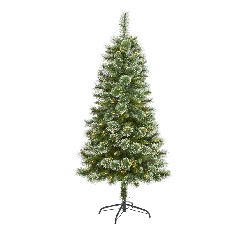 Lighted Artificial Christmas Tree, 5' H