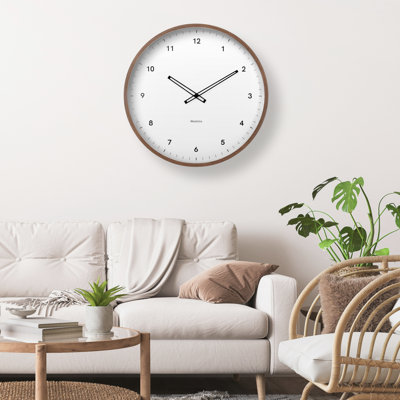 20" OAK FINISH WALL CLOCK