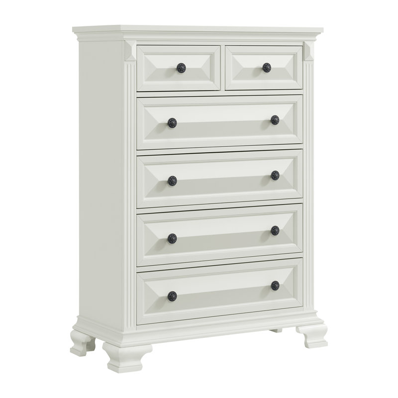 Alcott Hill® Daryel 6-Drawer Chest, Antique White