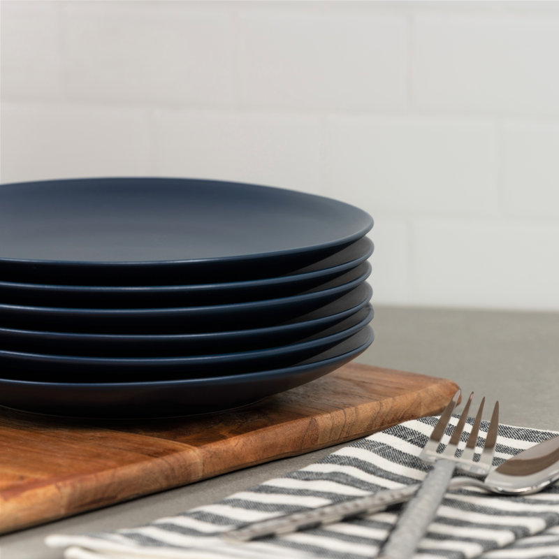Assiette à salade 7,75 po Wazee Matte, Bleu minuit