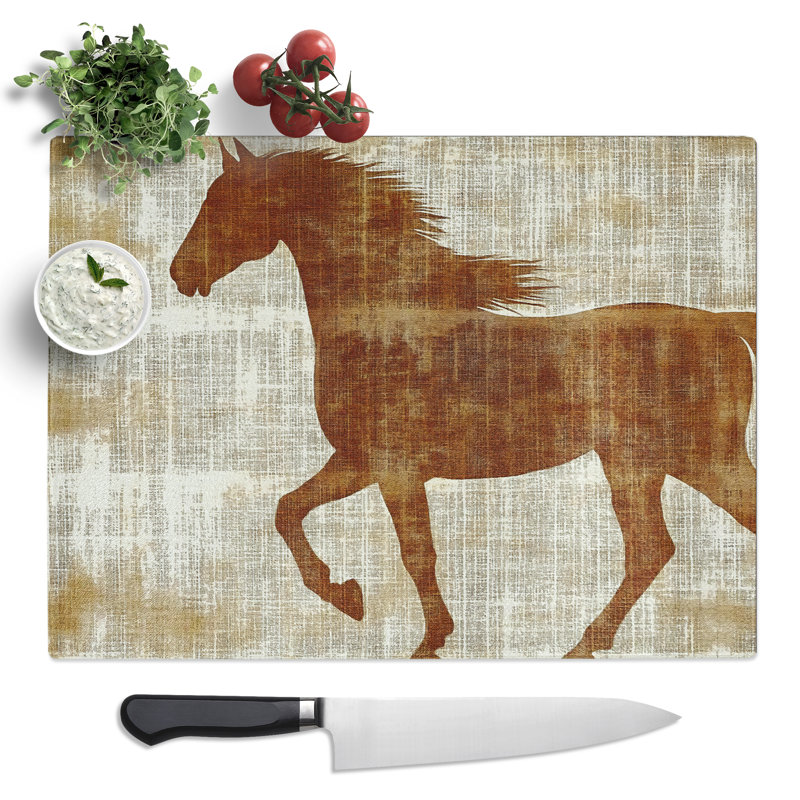 Horse Vol.1  Glass Chopping Board