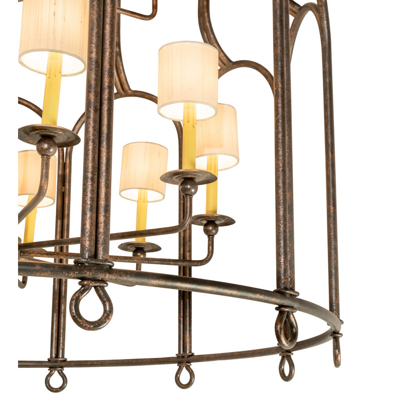 18 - Light Dimmable Geometric Chandelier