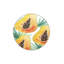 Tapis lavable multicolore à motif de fruits-982547868