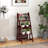 Lark Manor 3-step Folding Step Ladder Chair With Bamboo Frame Convertible Ladder Stool Natural-101945227