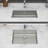 23-Inch Undermount Kitchen Sink With Low 5.5-Inch Depth, ADA-Compliant Single Bowl For Accessibility And Quiet Performance.