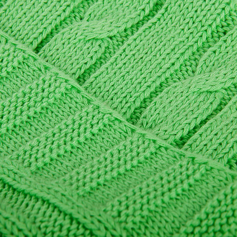 Jeté tricoté, jeté 100% pur coton, lavable à la machine, confortable - NTBAY, Rose, L 90 po x l 68 po