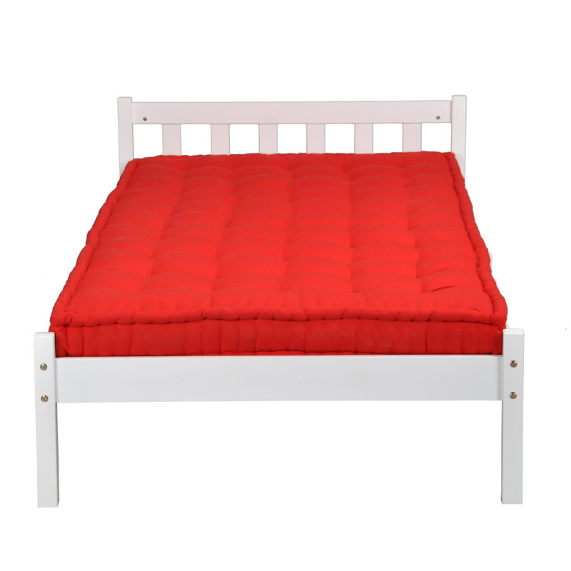 Interlandi Solid Wood Bed, White, Single (3')