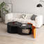 Table basse gigogne ronde avec plateau coulissant extensible, parfaite pour les petits espaces et les décors modernes, aucun assemblage requis-1624938436