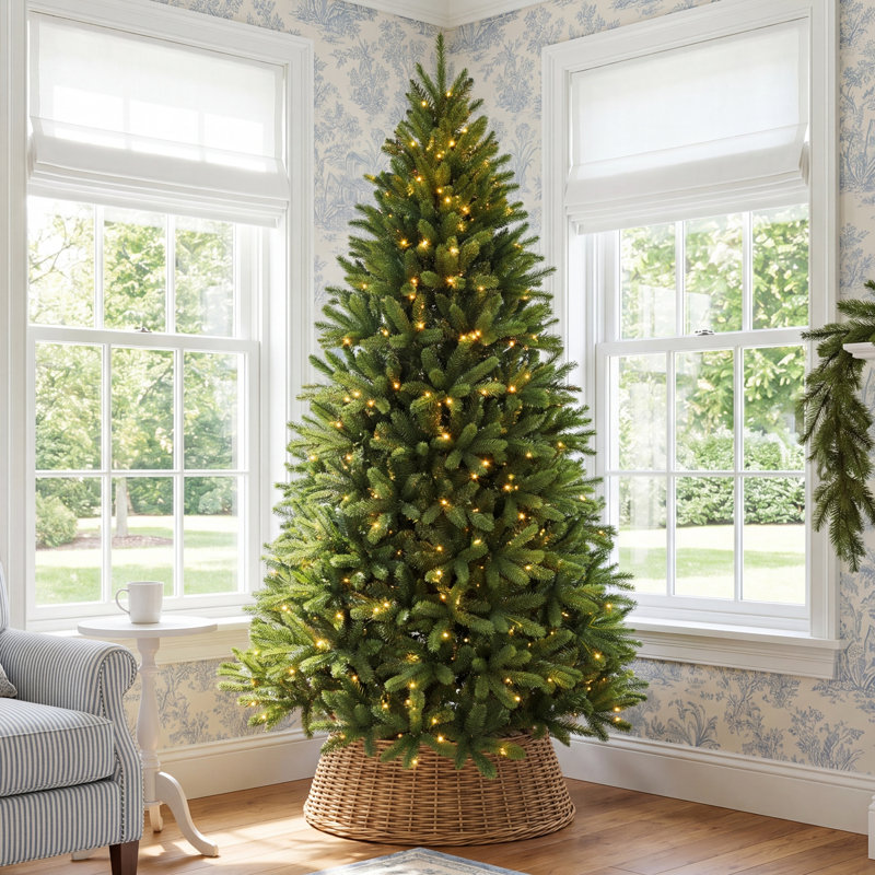 Arbre de Noël épinette pré-éclairé, H 6,5 pi