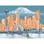Seattle To Mt. Rainier Print by Beth Kerschen-65825632-65850495