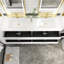 Ensemble de meuble-lavabo double 72 avec plateau Zenovie-425534672
