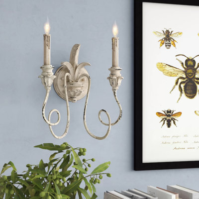 Solange Steel Candle Wall Light