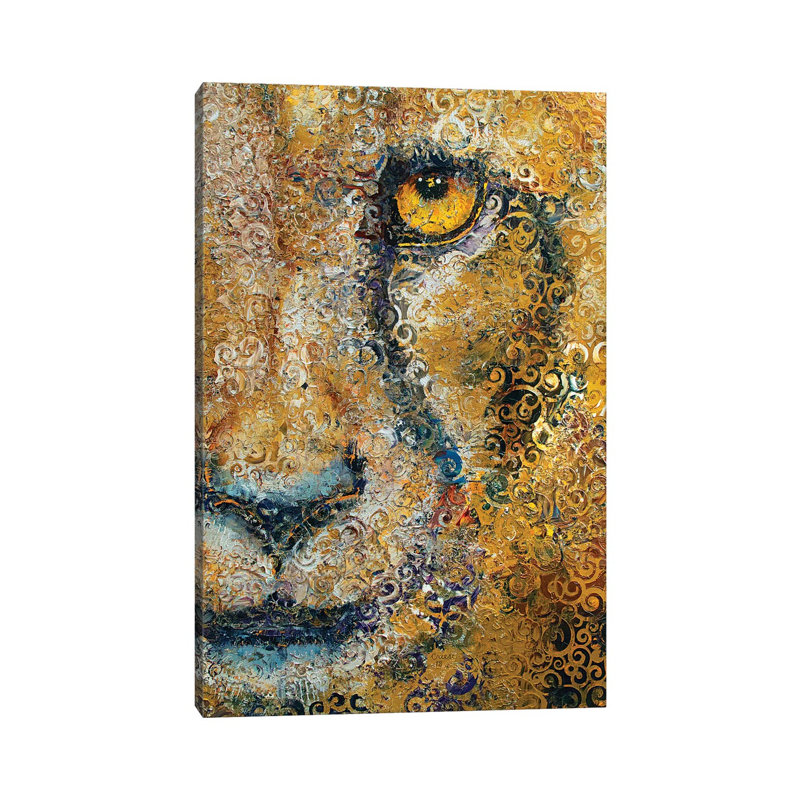 Cheetah by Michael Creese - Wrapped Canvas Painting, 30.48cm H x 20.32cm W x 1.905cm D