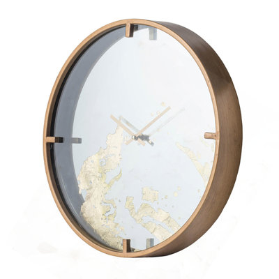Horloge à miroir minimaliste