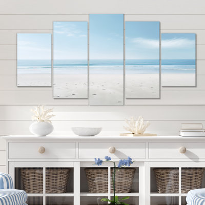 Minimalism Beachside Serenity - Nautical & Beach Metal Wall Decor Set