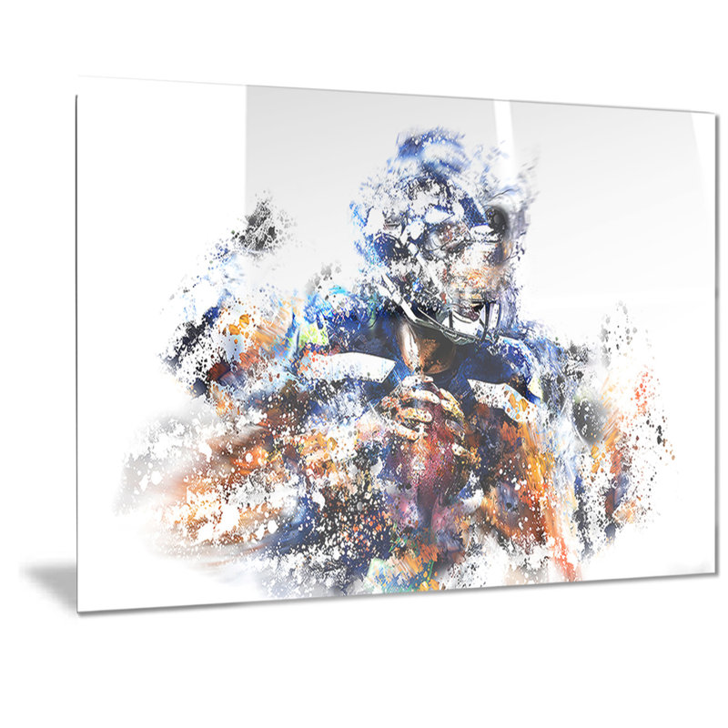 « football quarterback », impression, H 30 po x l 40 po