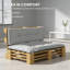 Coussins de remplacement touffetés, 2 coussins de palette pour l'extérieur (seulement coussins)-126454237