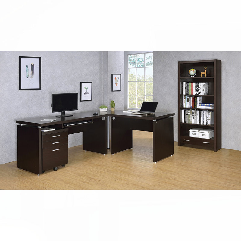 Bureau d'extension en bois cappuccino