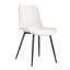 Chaise en cuir avec coussin de dossier-808260314