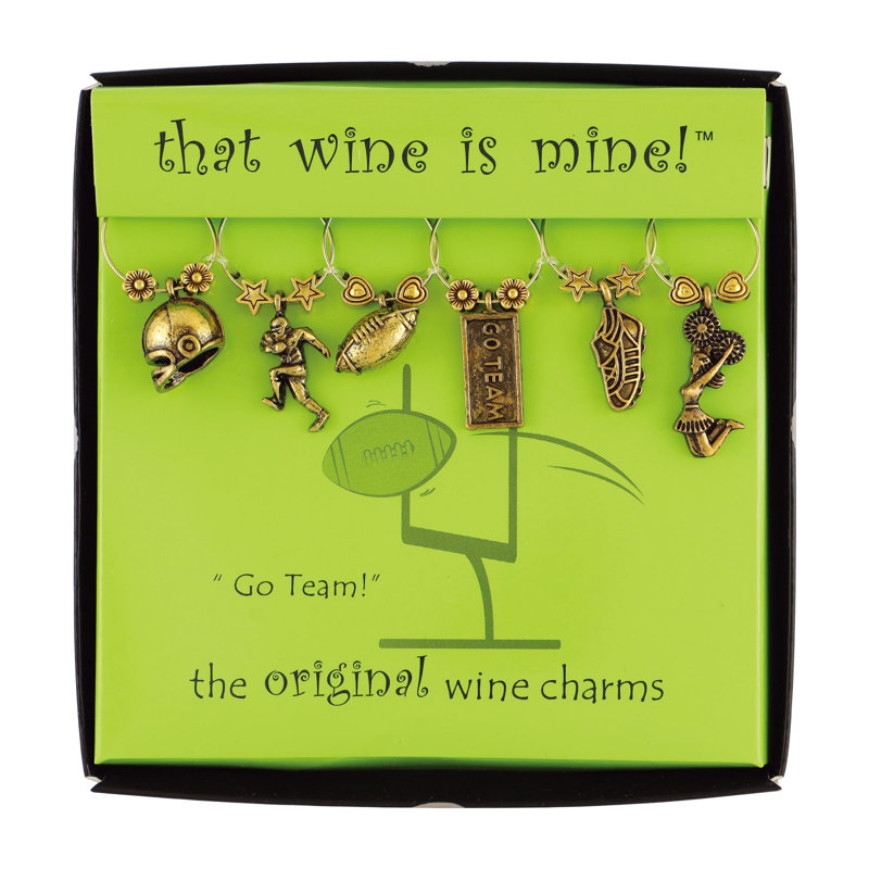 Corona Gold Wine Charm