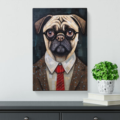Pug Dadaism - Wrapped Canvas