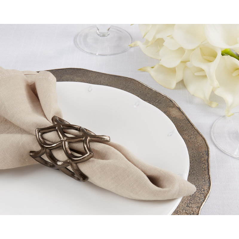 Ensemble de 4 serviettes de table Seaside Serenity, Noir