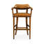 Windsor Upholstered Stool with Solid Wood Frame-39823992-63247418