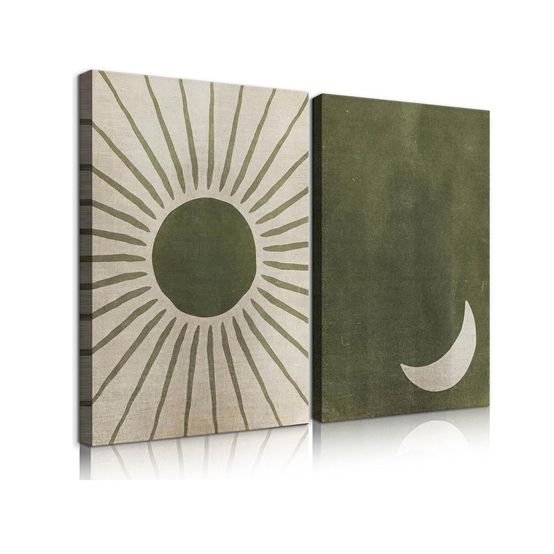 2 Piece Wrapped Canvas Print, 60 cm H x 40 cm W