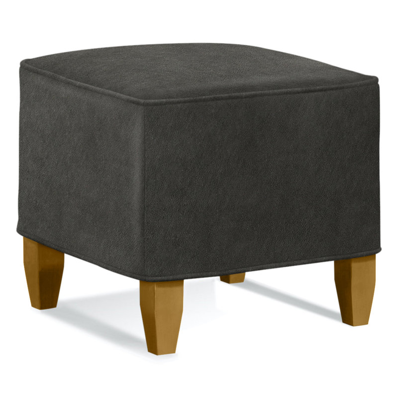 Brooklyn Square Ottoman, Brown Geometric, 0456-33, Honey