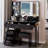 41" Large Size Left Drawer Desktop Vanity Table+Cushioned Stool Dresser Set, 2 Ac+2 Usb Power Station, Hair Dryer Stand, Extra Large Touch Control Led Mirror, 3-Color Switch, Epa, Gcc, Ul Certificate-2120201682