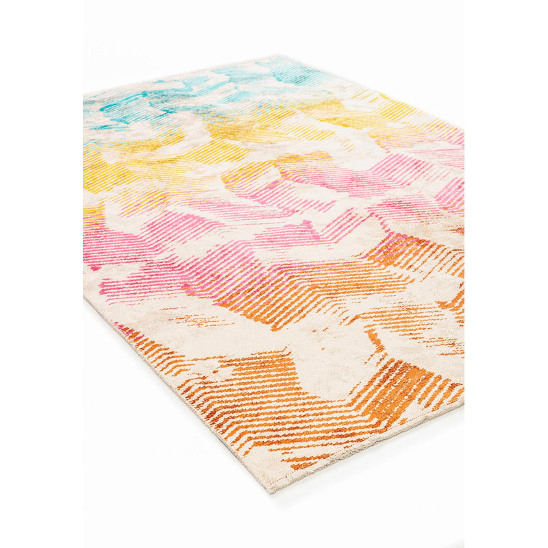 Modern Ombre Chevron Area Rug, Rectangle 9' x 12'