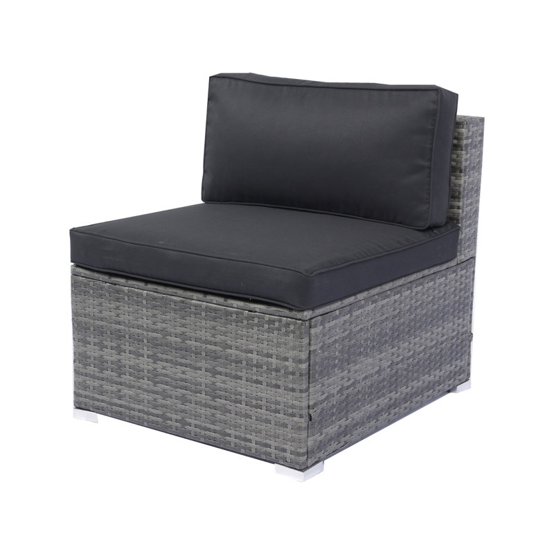 7-Piece Patio Furniture Set With Retractable Canopy, Wicker Rattan Sectional Sofa, And Washable Cushions For Outdoor Use