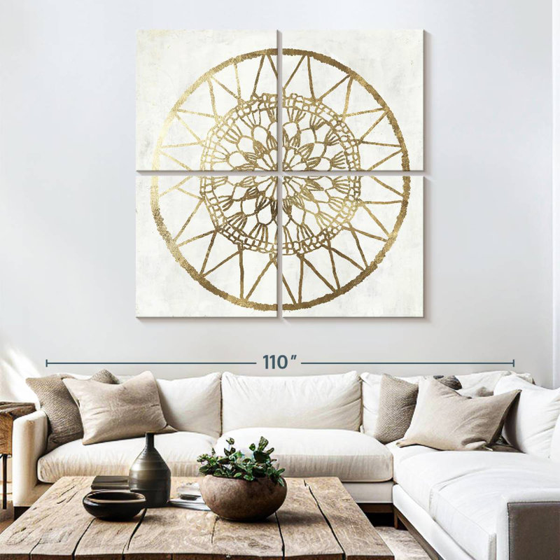 Avery Gilded Star II, 74'' H x 74'' W