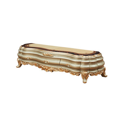 American style luxury carved TV stand