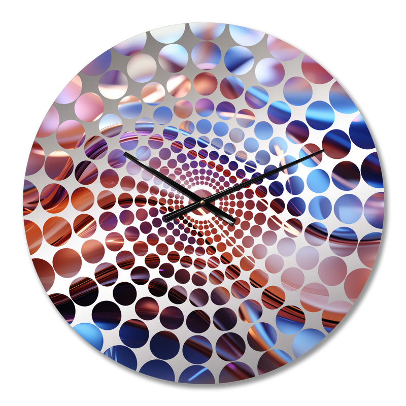 Ean - Horloge murale fractale abstraite, Médium