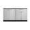 Ensemble de 2 armoires modulaires en acier inoxydable pour l'extérieur l 64 po x P 24 po x H 36,5 po