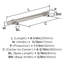 Poignée d'armoire centrale en nickel satiné 6 5/16 po (160 mm) Central - paquet de 25-111778000-111778003