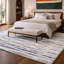 Tapis à rayures texturé de qualité supérieure lavable à la machine ADS31-748089841-748089854