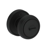 Bremerton Keyed Entry Knob with Recessed Round Rose in Matte Black