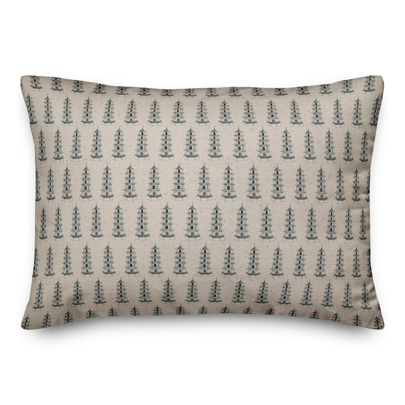 Polyester Lumbar Rectangular Pillow Cover & Insert