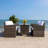 Curstin 5 - Person Patio Dining Set Rectangular Table with Cushions Included-58165612