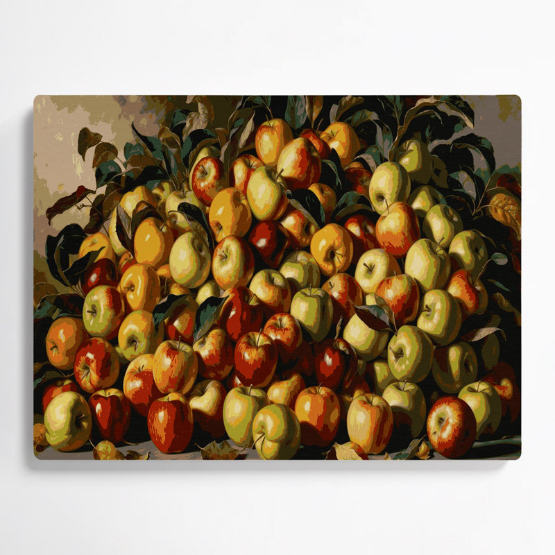 «Farm Apple Cluster», art mural en métal brun, H 8 po x l 10 po