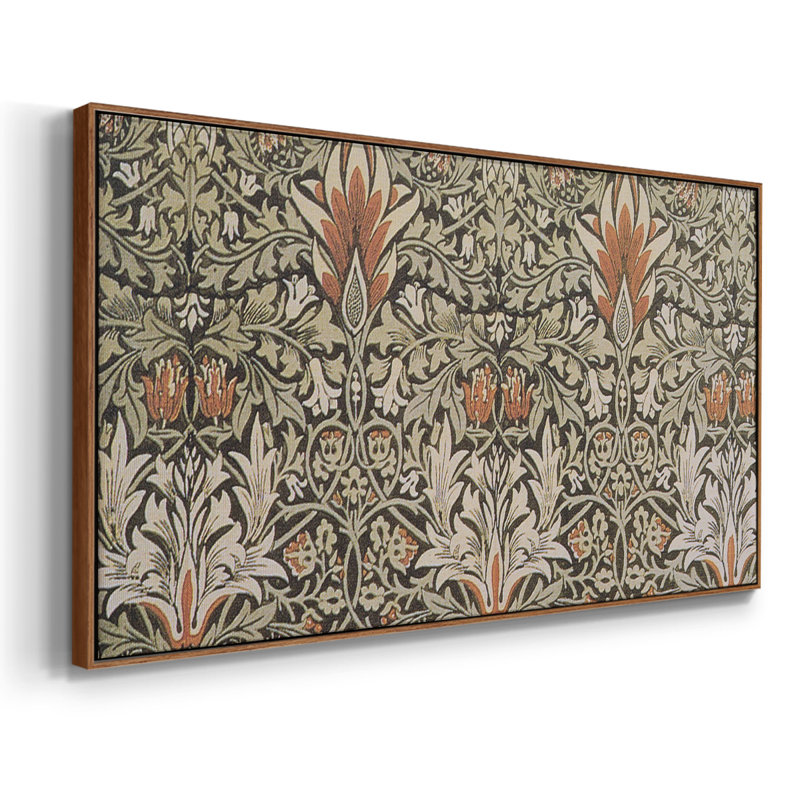Série abstraite-DCCCL XXVI- Toile tendue avec châssis tendue, prête à être accrochée, H 25 po x l 49 po, Noyer