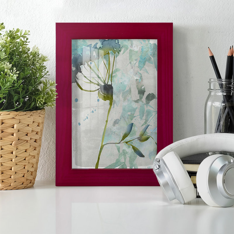 Flower Layers II - impression d'un cadre photo, Rouge, H 6 po x l 4 po x P 1 po