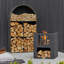 Rectangle Steel Wood Burning Fire Pit