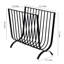 Metal Black Standing Magazine Rack
