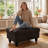 Rectangular Storage Ottoman Bench With Hinged Lid, Faux Leather Footrest For Living Room, Bedroom, Entryway, Brown, 35"X23.5"X17.5"-487873019