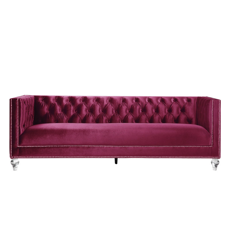Canapé Zilla, Velours rose