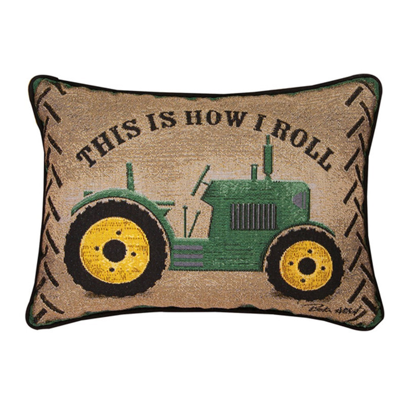 Coussin décoratif en coton 18 po x 13 po This Is How I Roll Manual Woodworkers & Weavers