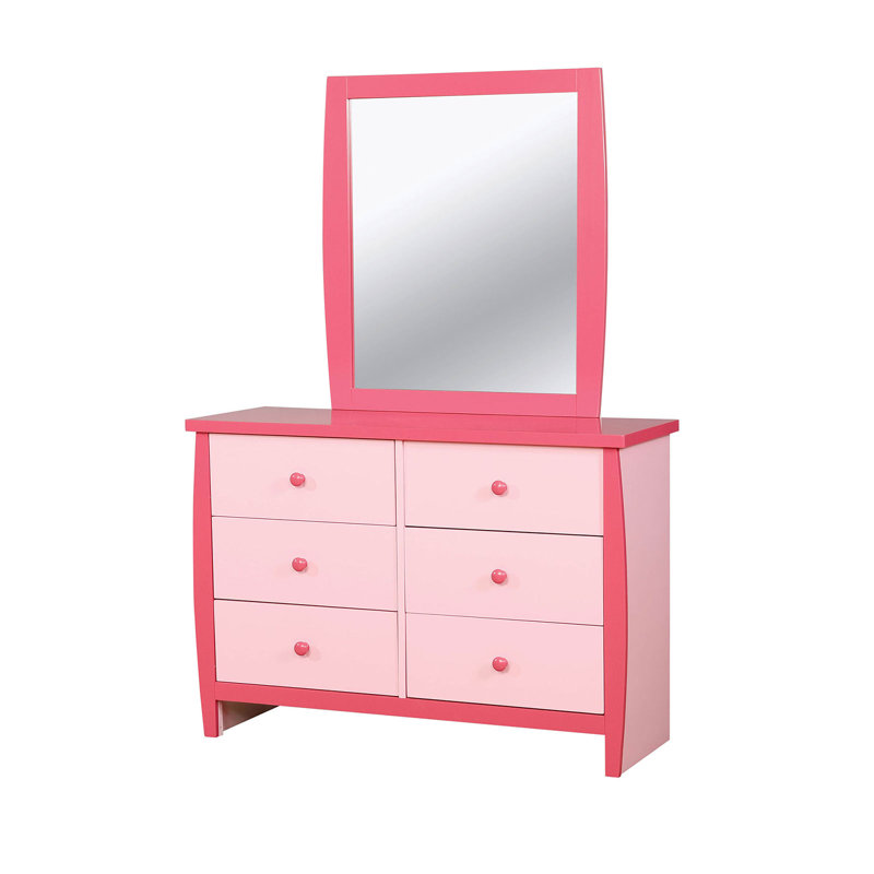 Commode double 6 tiroirs Burdick, Blanc